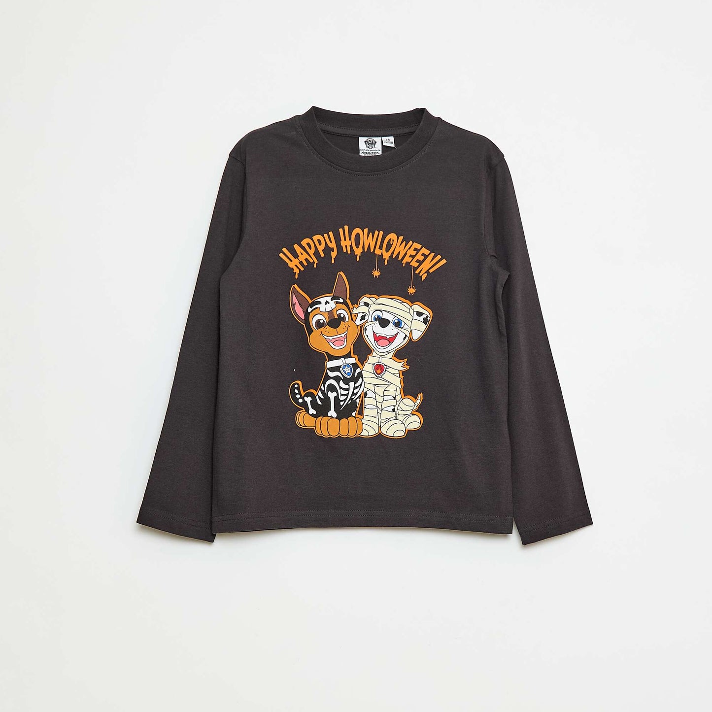 T-shirt 'Pat' Patrouille' 'Halloween' manches courtes NOIR