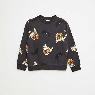 Sweat 'Pat Patrouille' Halloween en molleton à motif GRIS