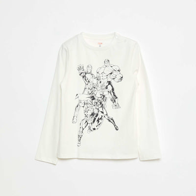 T-shirt manches longues - Avengers - So Easy BLANC