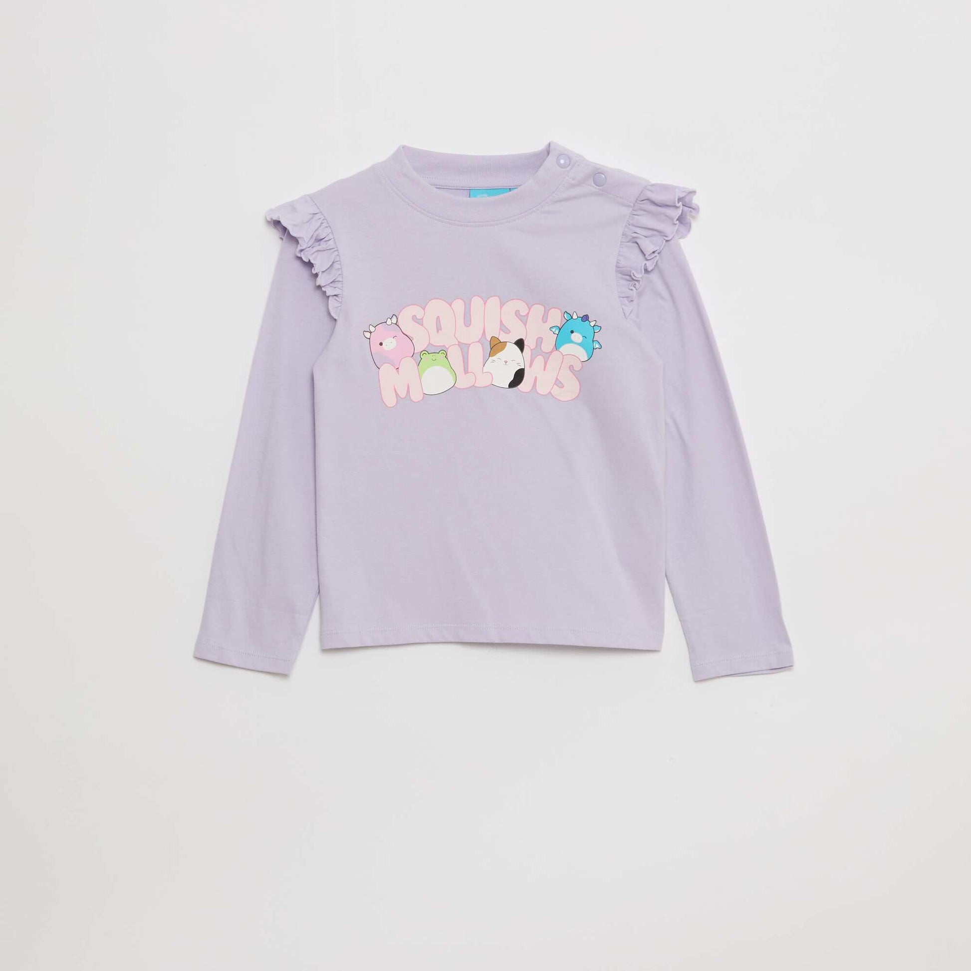 T-shirt 'Squish Mellow' avec volants aux épaules - So Easy ROSE
