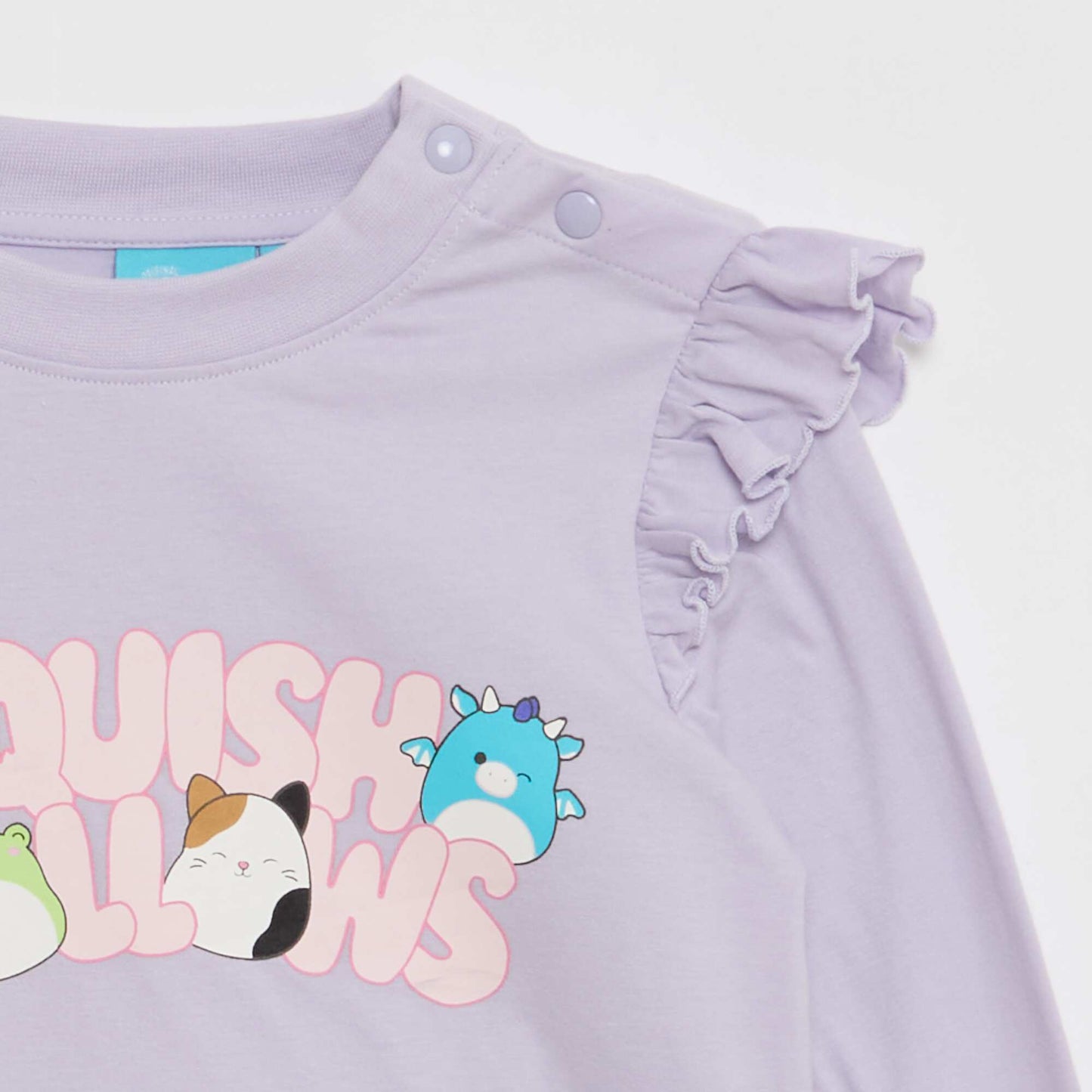 T-shirt 'Squish Mellow' avec volants aux épaules - So Easy ROSE