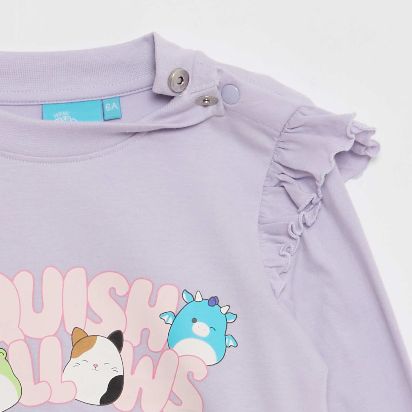T-shirt 'Squish Mellow' avec volants aux épaules - So Easy ROSE