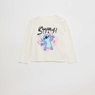 T-shirt imprimé 'Stitch' manches courtes - So Easy BLANC