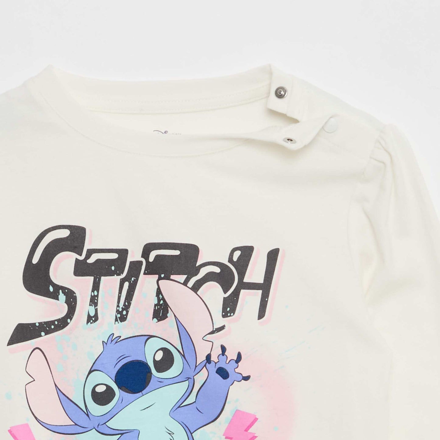 T-shirt imprimé 'Stitch' manches courtes - So Easy BLANC