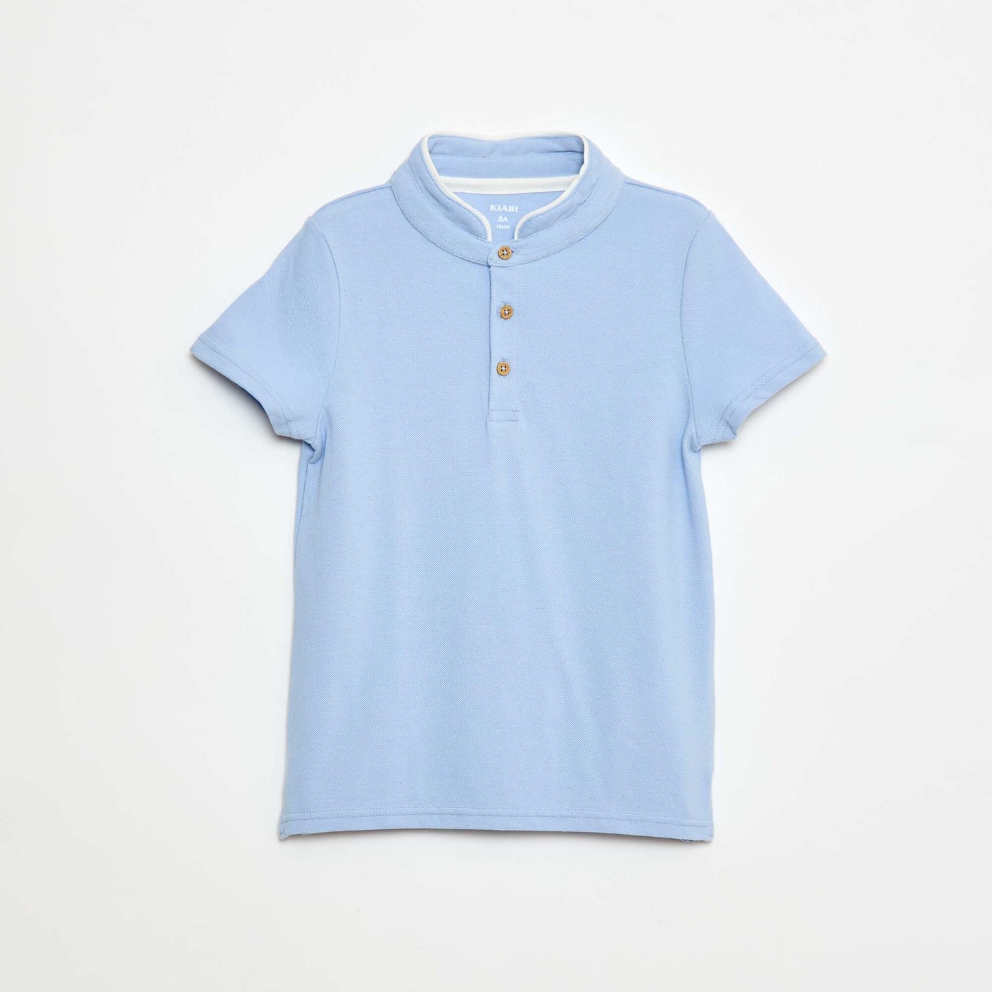 Tee-shirt en maille piquée BLEU