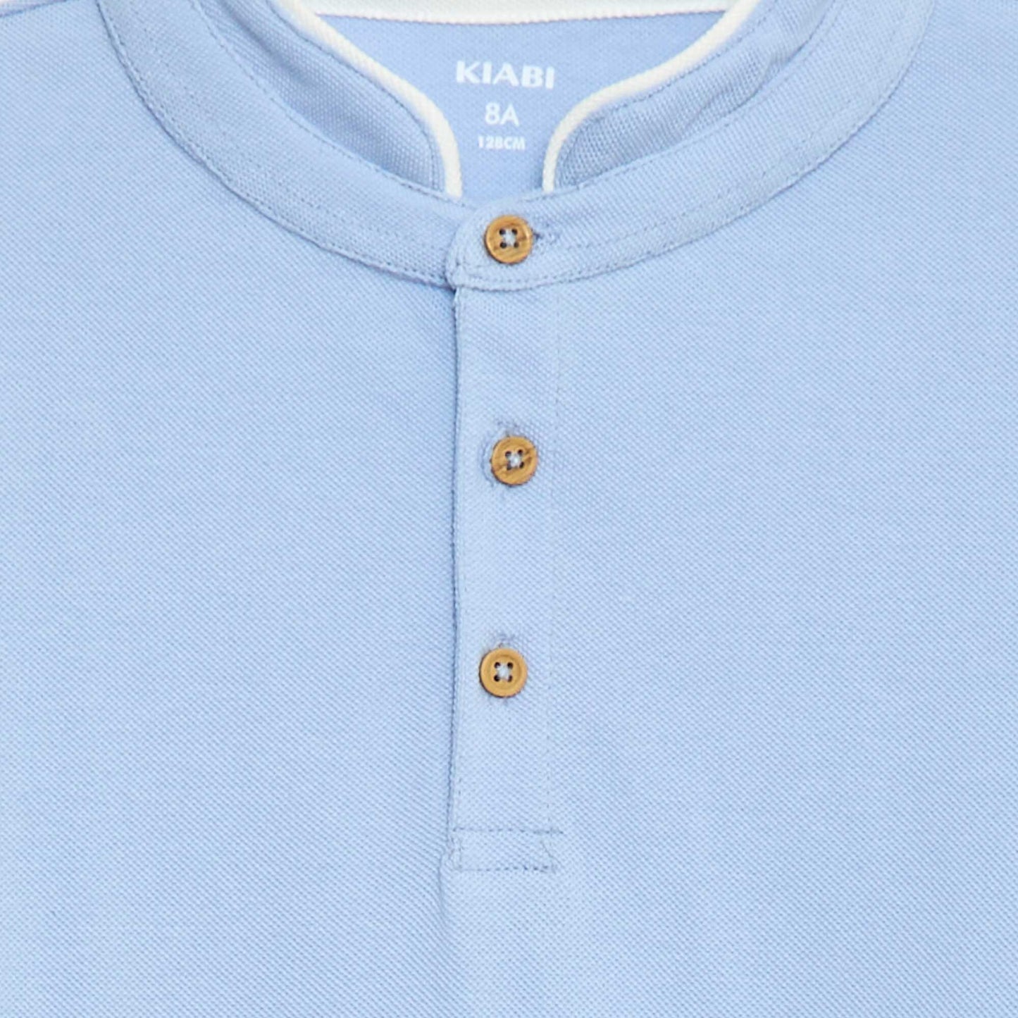 Tee-shirt en maille piquée BLEU