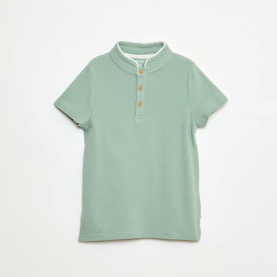 Tee-shirt en maille piquée VERT