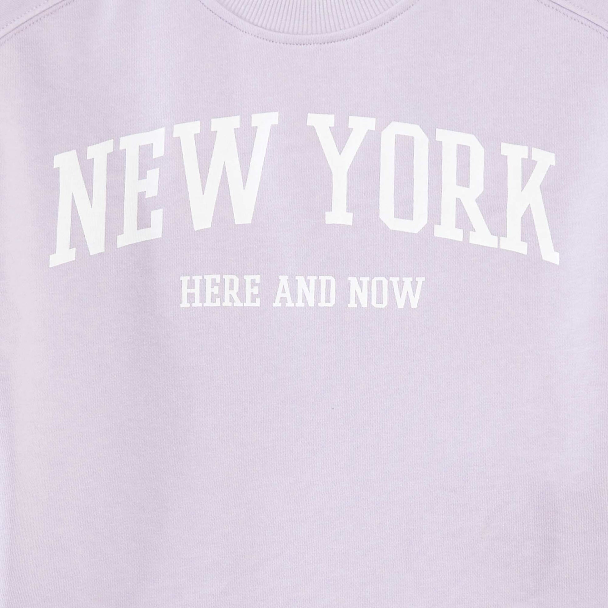 T-shirt crop à manches courtes VIOLET