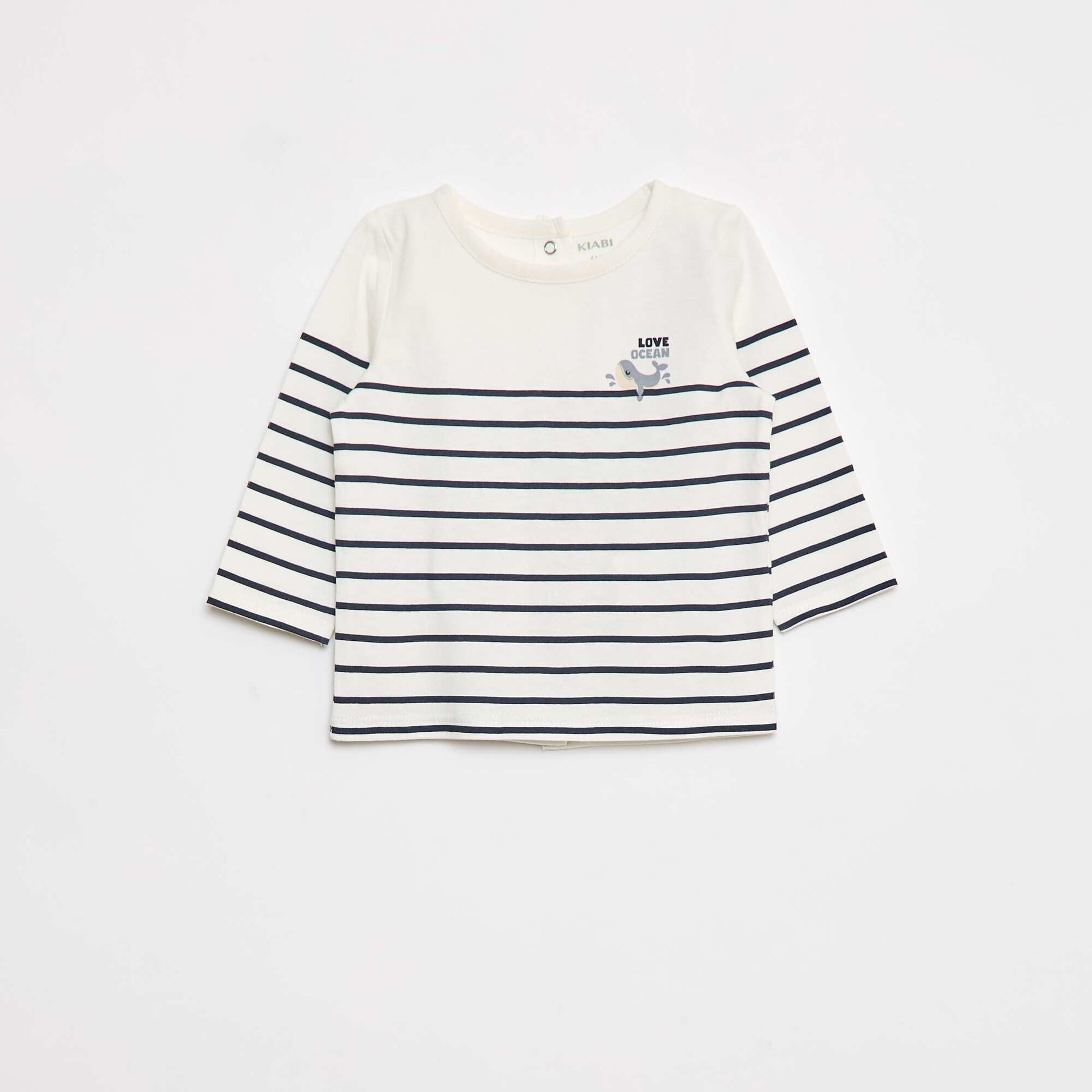 T-shirt imprimé dino BLANC/BLEU