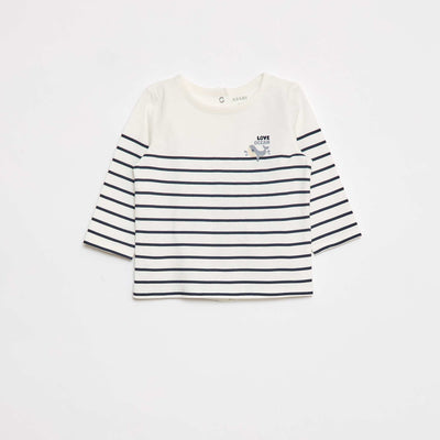 T-shirt imprimé dino BLANC/BLEU