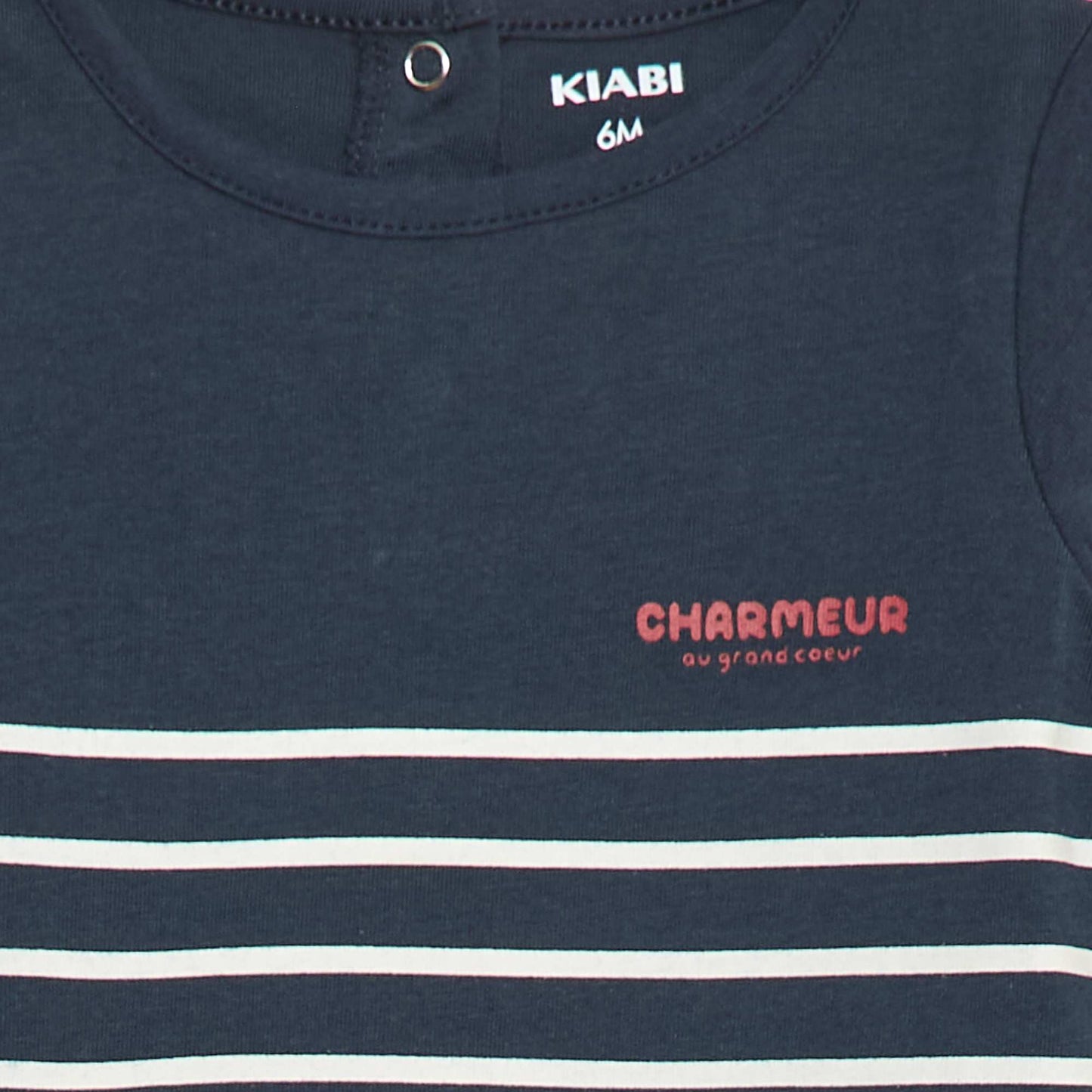 T-shirt imprimé dino BLEU/BLANC