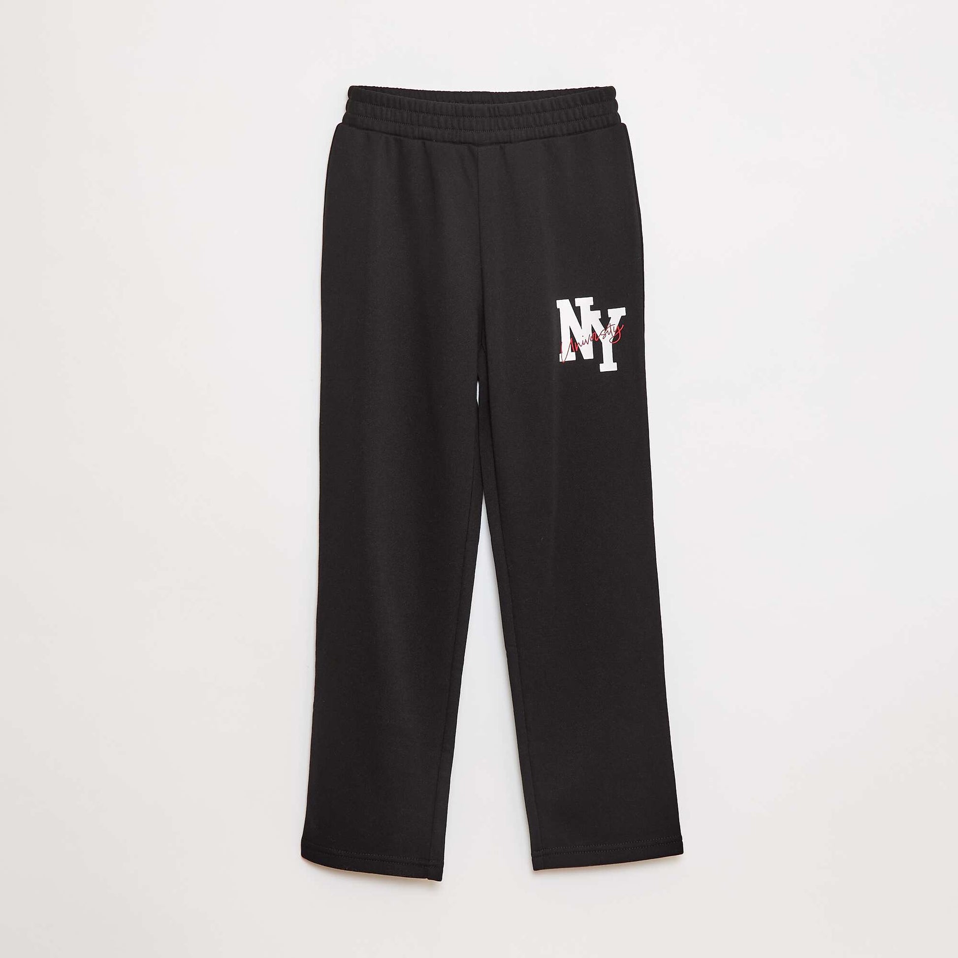 Ensemble sweat + pantalon esprit campus - 2 pièces NOIR