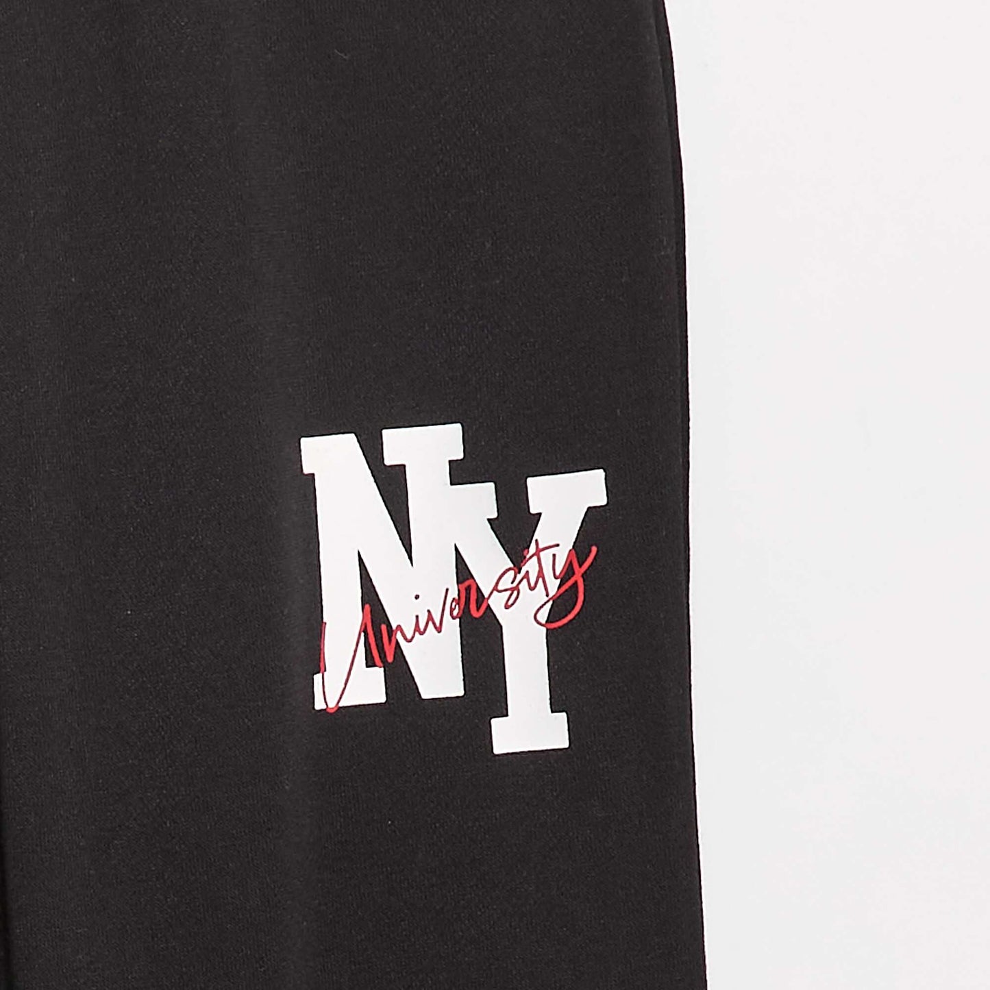 Ensemble sweat + pantalon esprit campus - 2 pièces NOIR