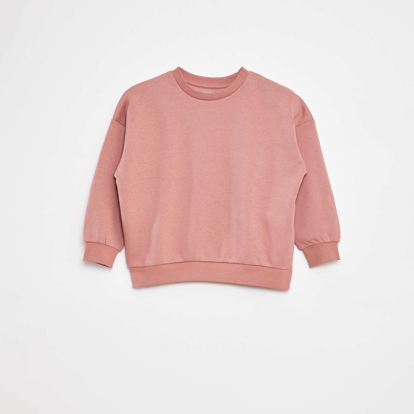 Lot de 2 sweats unis en molleton ROSE
