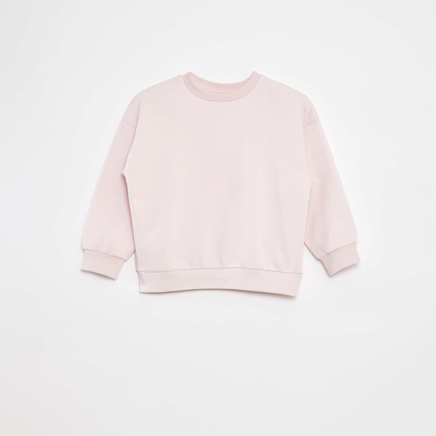 Lot de 2 sweats unis en molleton ROSE