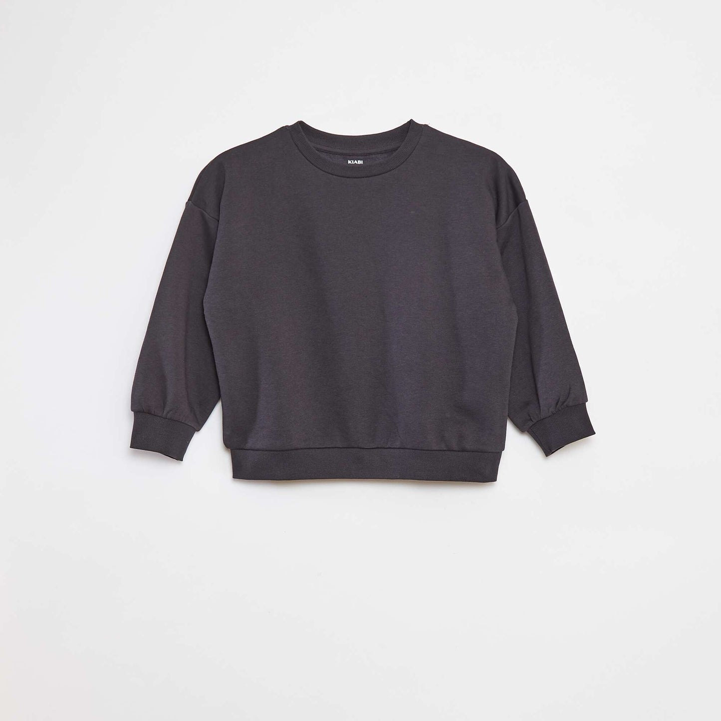 Lot de 2 sweats unis en molleton GRIS