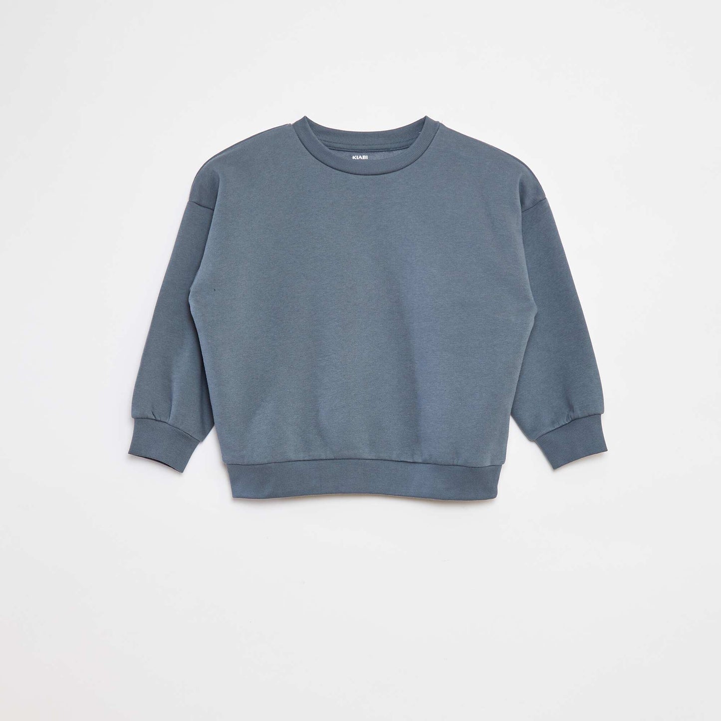 Lot de 2 sweats unis en molleton BLEU
