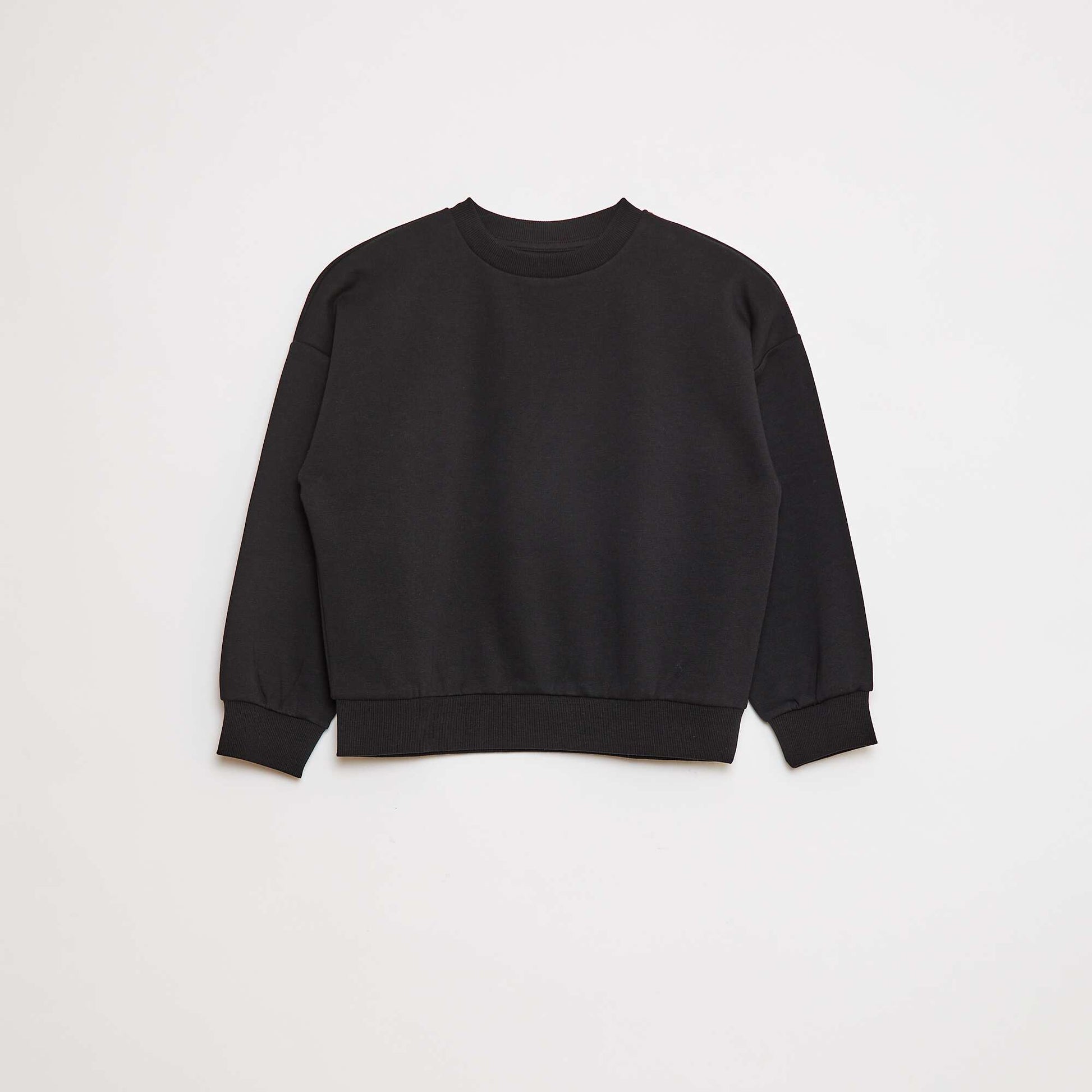 Lot de 2 sweats unis en molleton NOIR