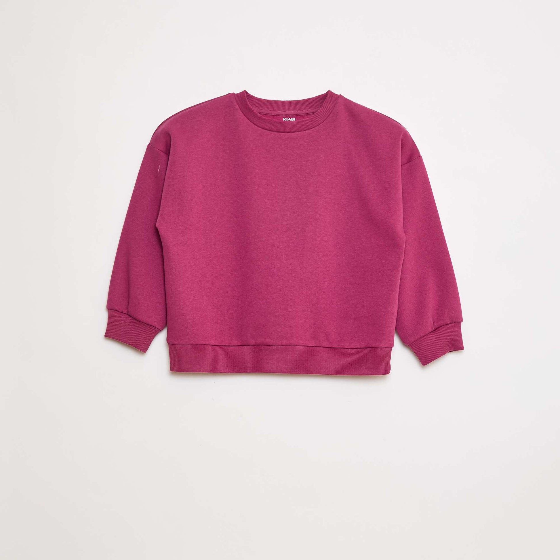 Lot de 2 sweats unis en molleton VIOLET