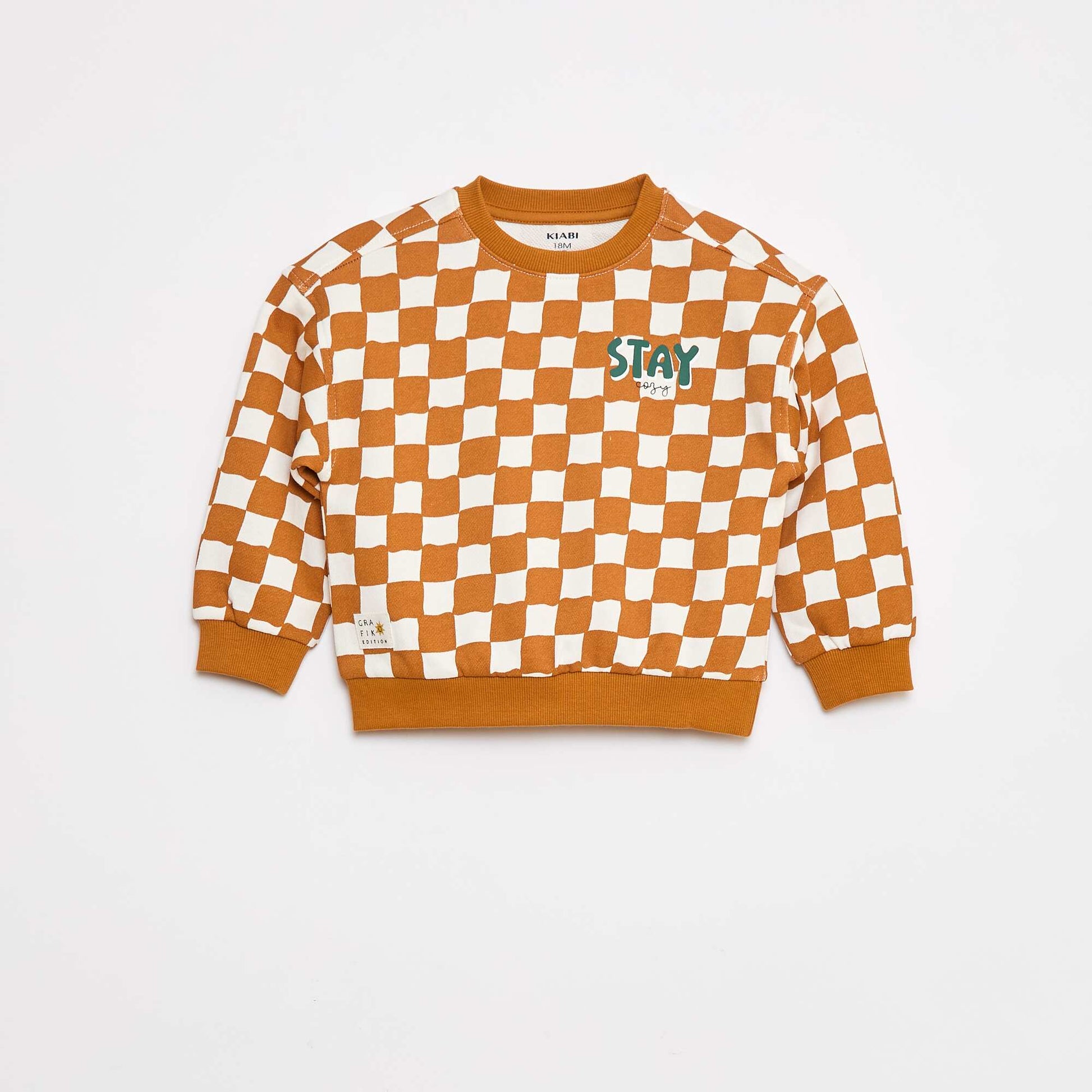 Sweat à col rond - Grafik Edition ORANGE