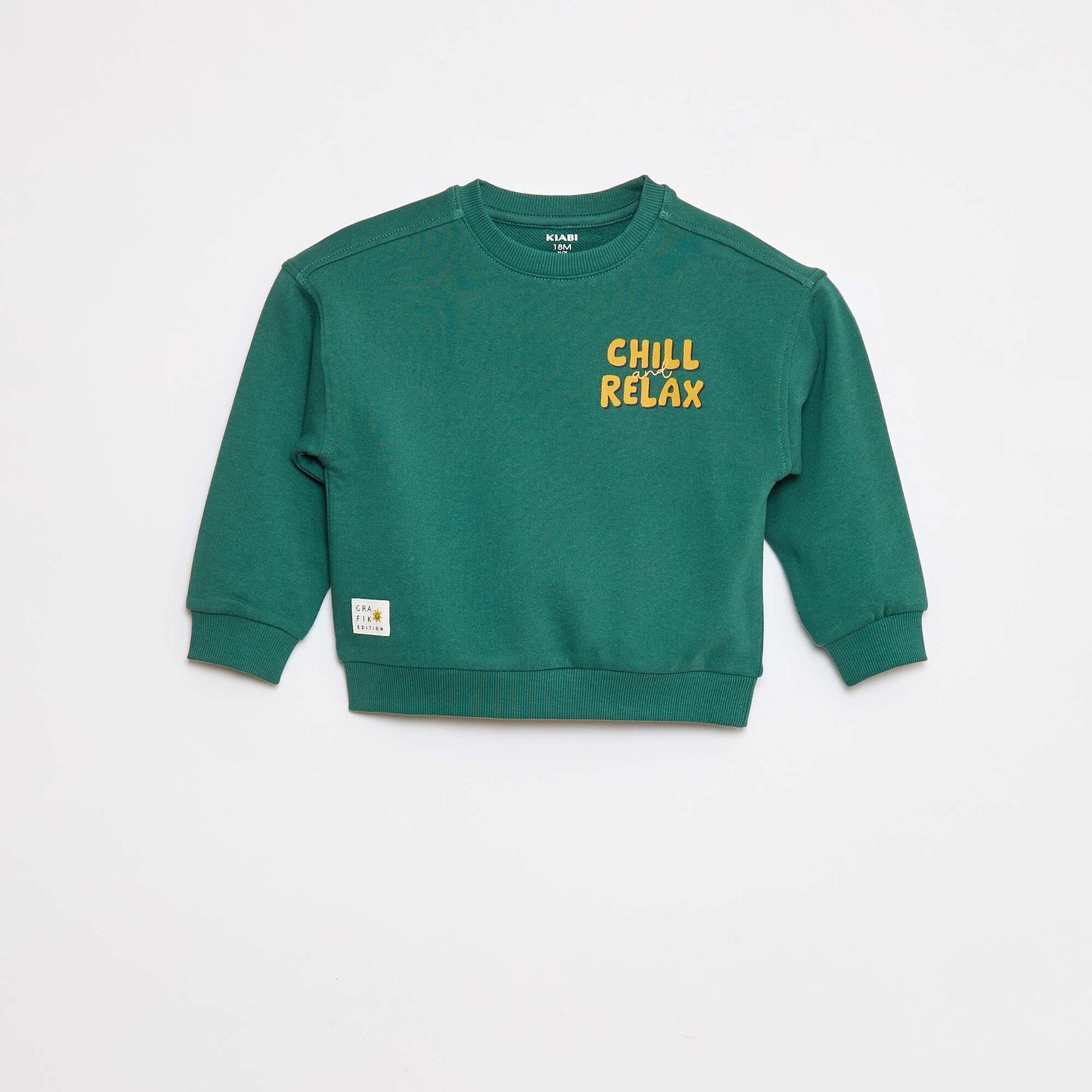 Sweat à col rond - Grafik Edition VERT