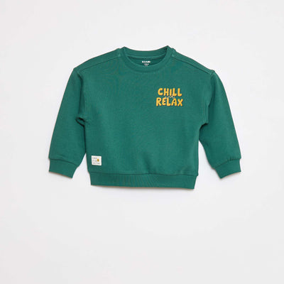 Sweat à col rond - Grafik Edition VERT