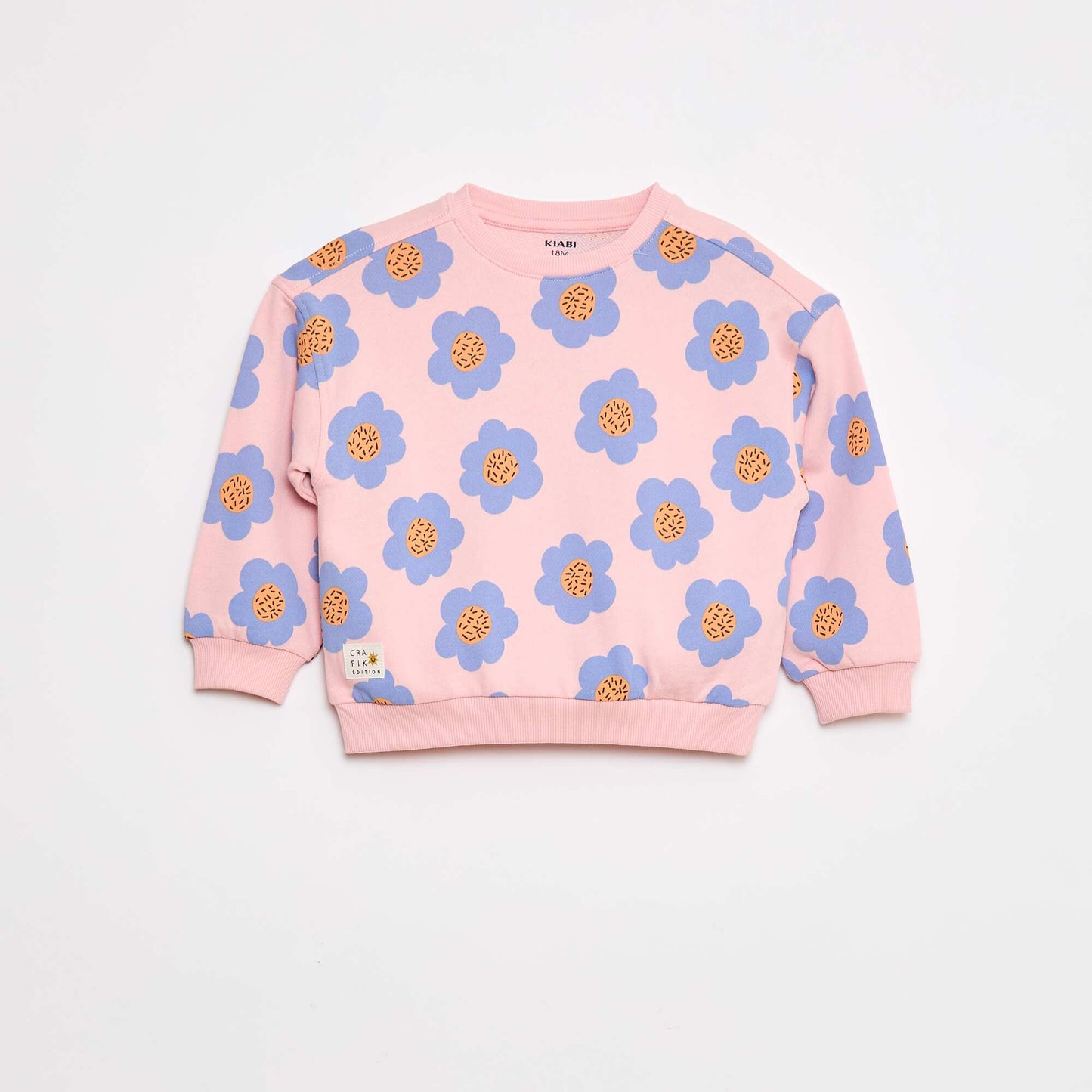 Sweat à col rond - Grafik Edition ROSE