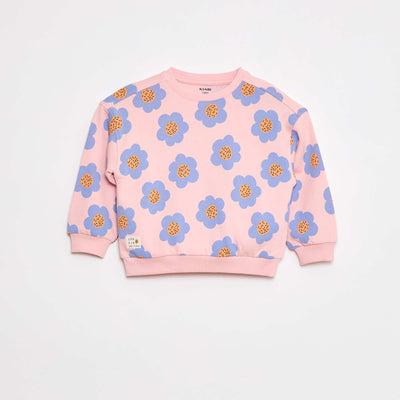 Sweat à col rond - Grafik Edition ROSE