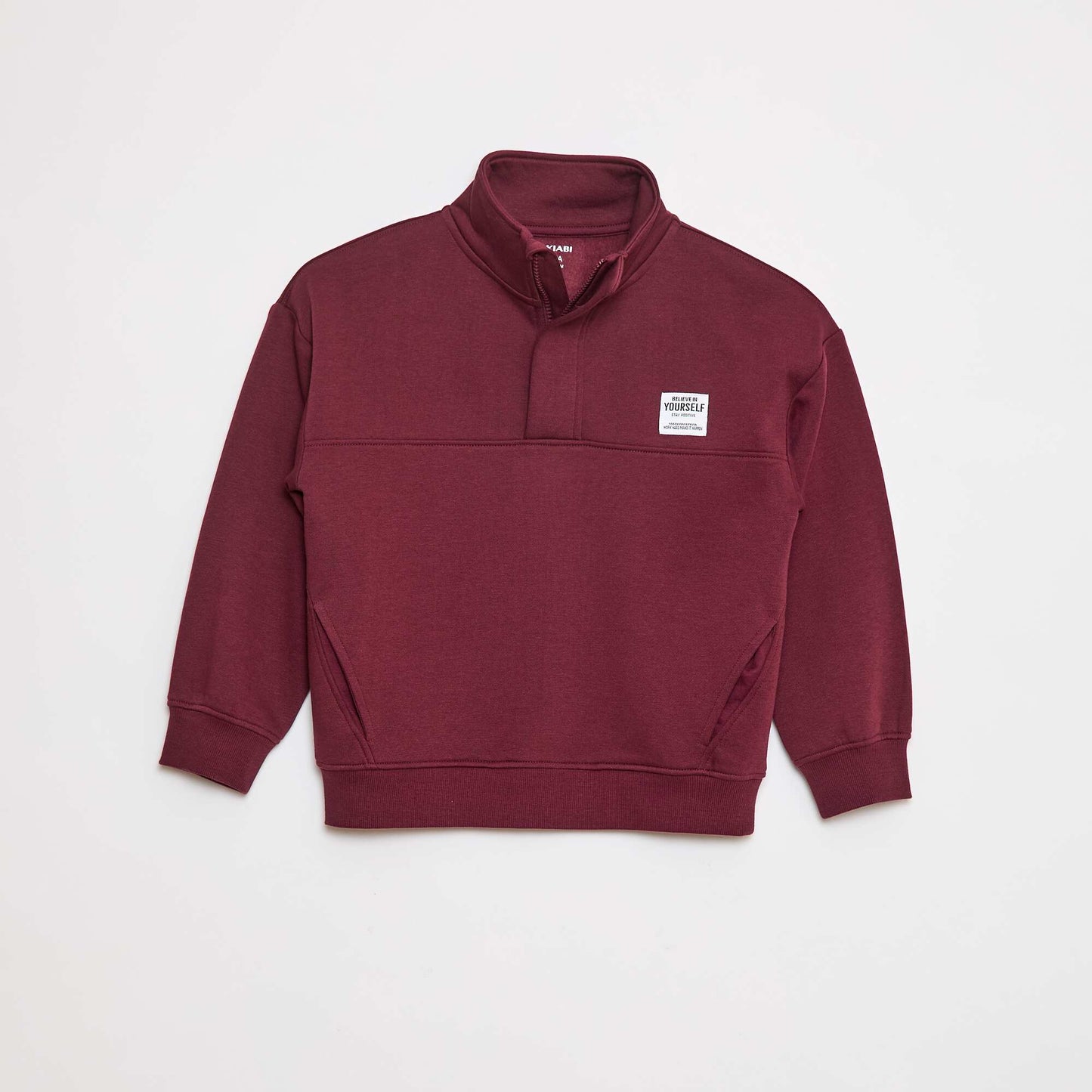 Sweat camionneur en molleton gratté ROUGE