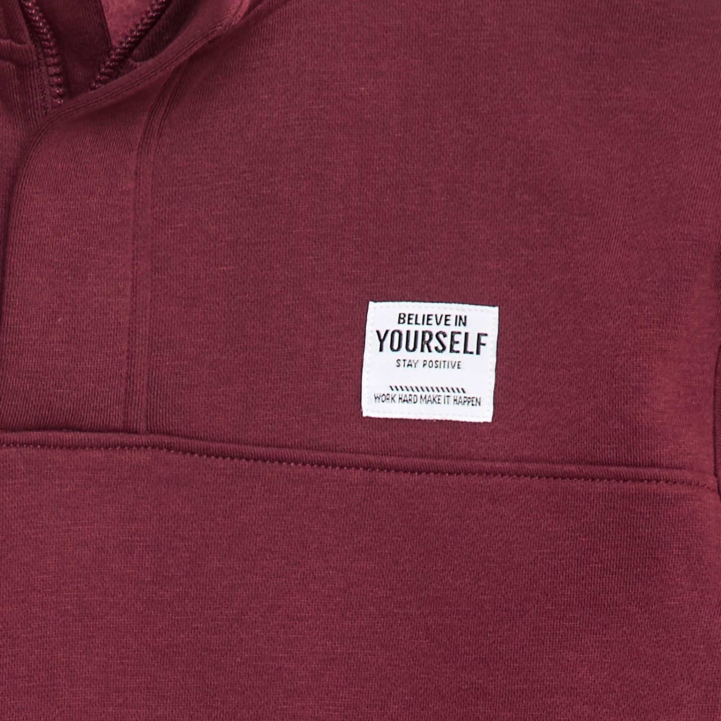 Sweat camionneur en molleton gratté ROUGE