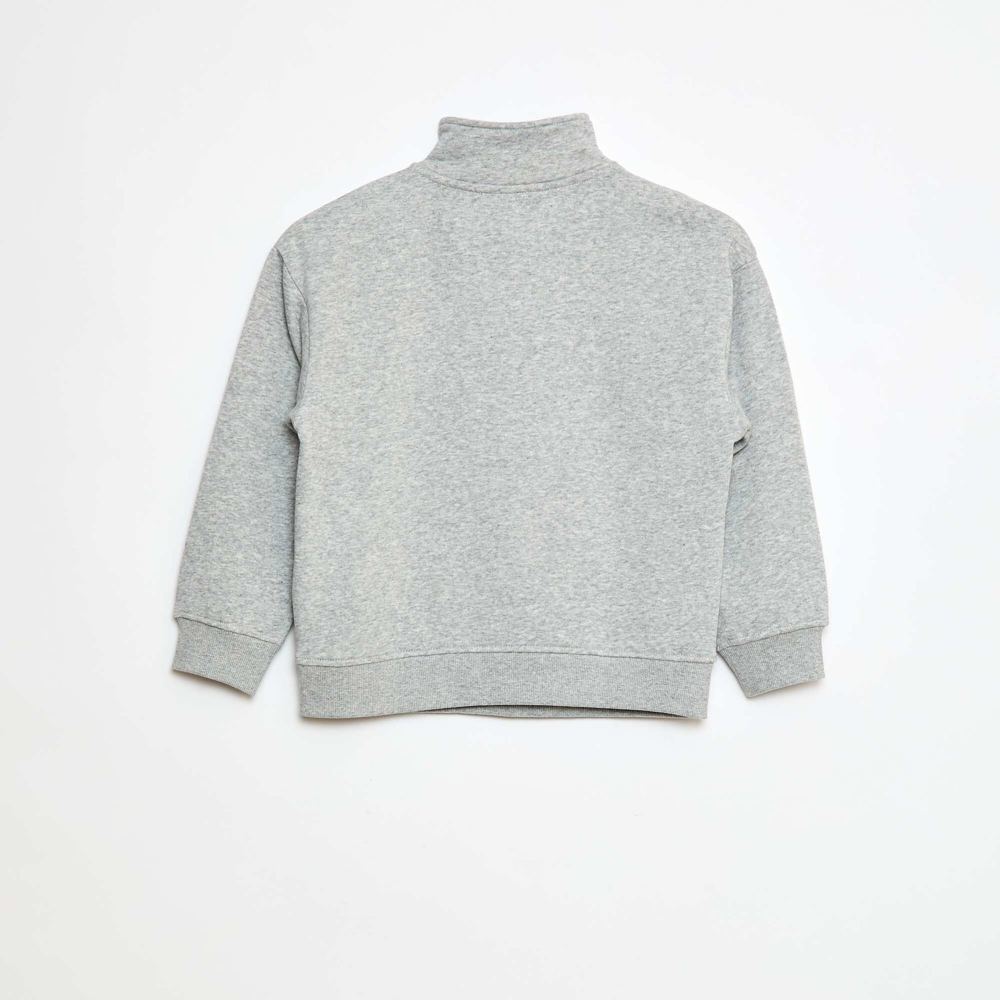 Sweat camionneur en molleton gratté GRIS