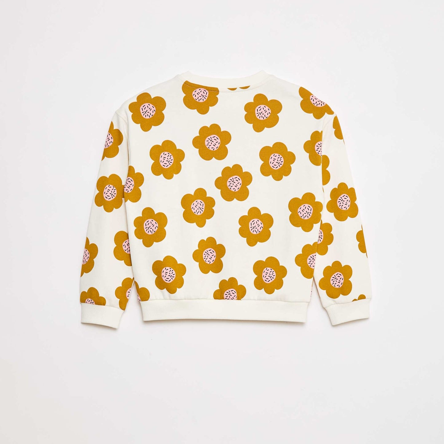 Sweat à col rond - Grafik Edition BLANC/JAUNE