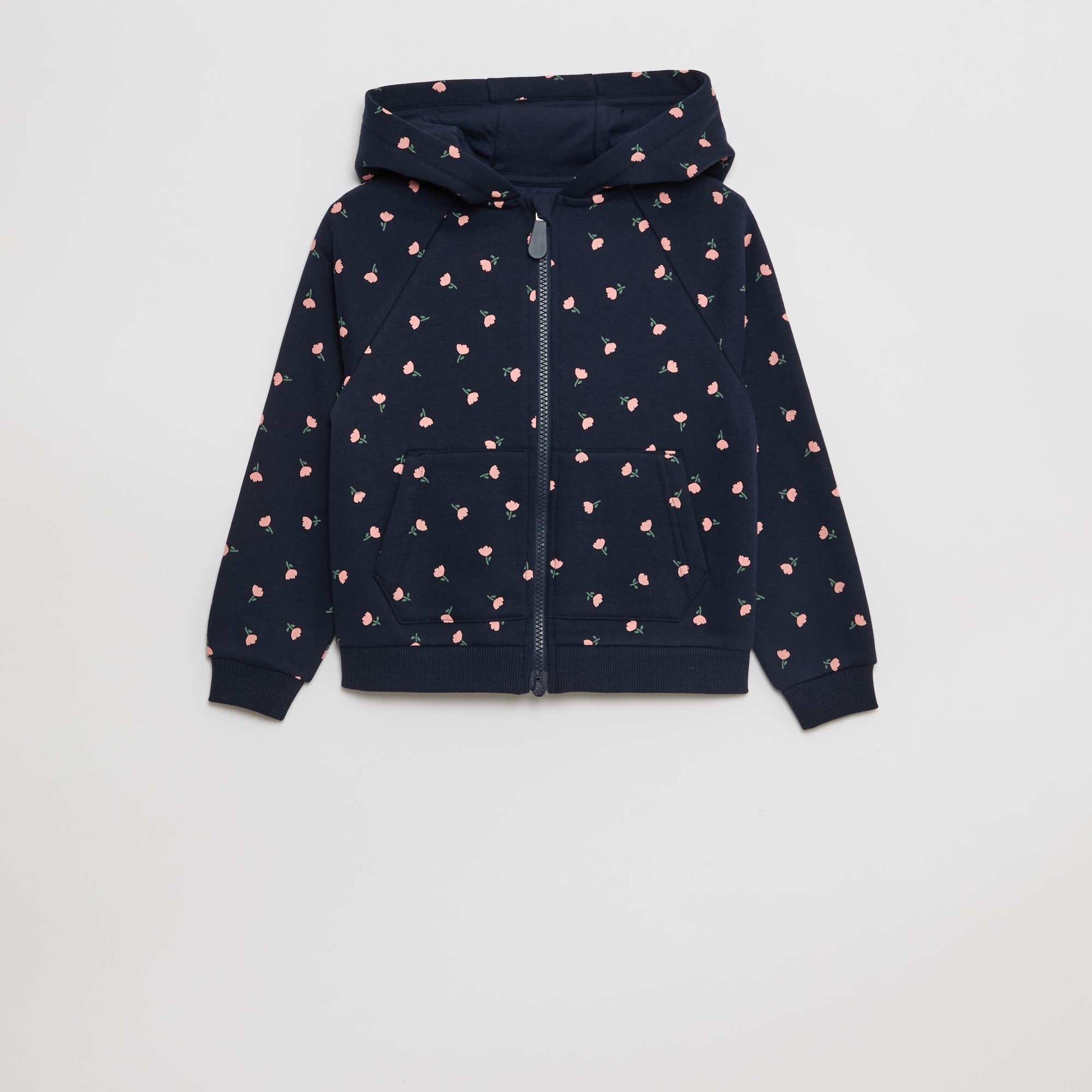 Sweat à capuche avec ouverture zippée et aimantée - So Easy BLEU