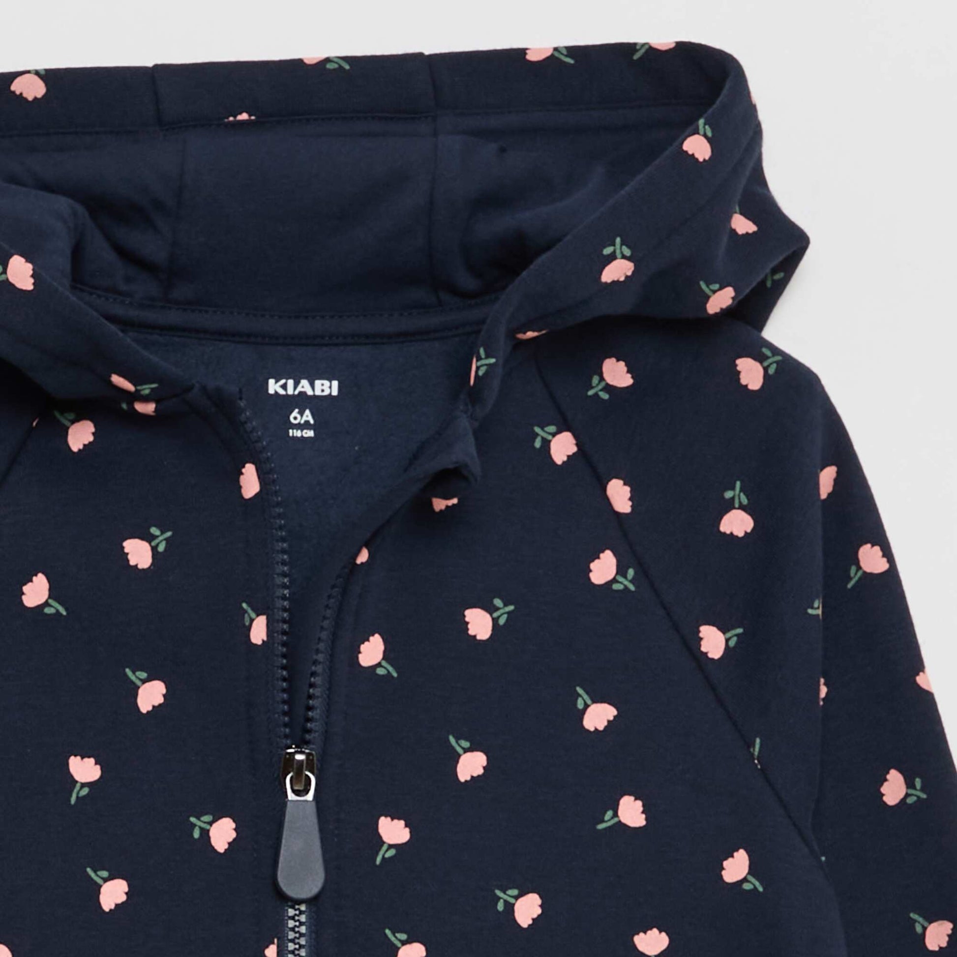 Sweat à capuche avec ouverture zippée et aimantée - So Easy BLEU