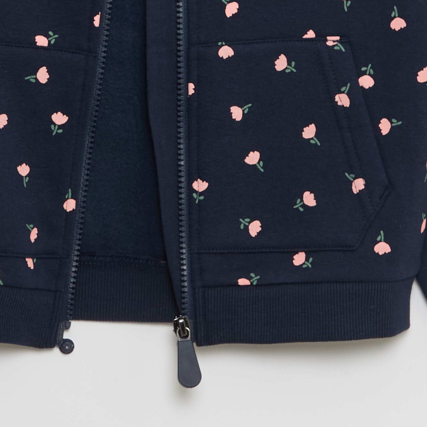 Sweat à capuche avec ouverture zippée et aimantée - So Easy BLEU