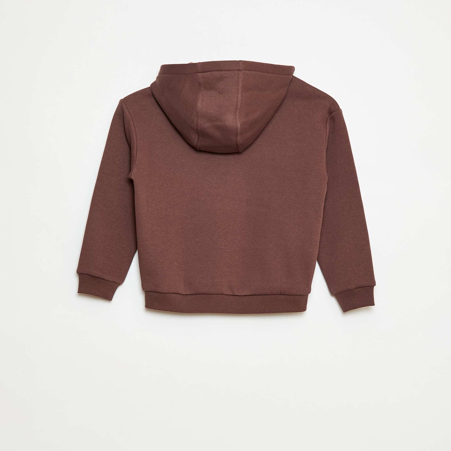 Sweat à capuche imprimé skate MARRON