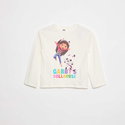 T-shirt imprimé 'Gabby et la maison magique' BLANC