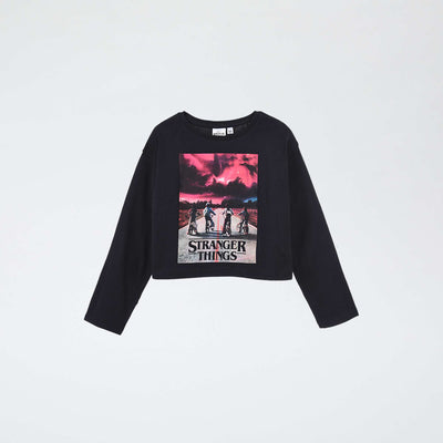 T-shirt 'Stranger Things' NOIR