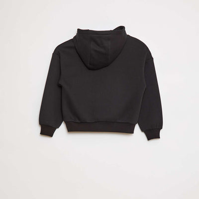 Sweat à capuche coupe loose NOIR