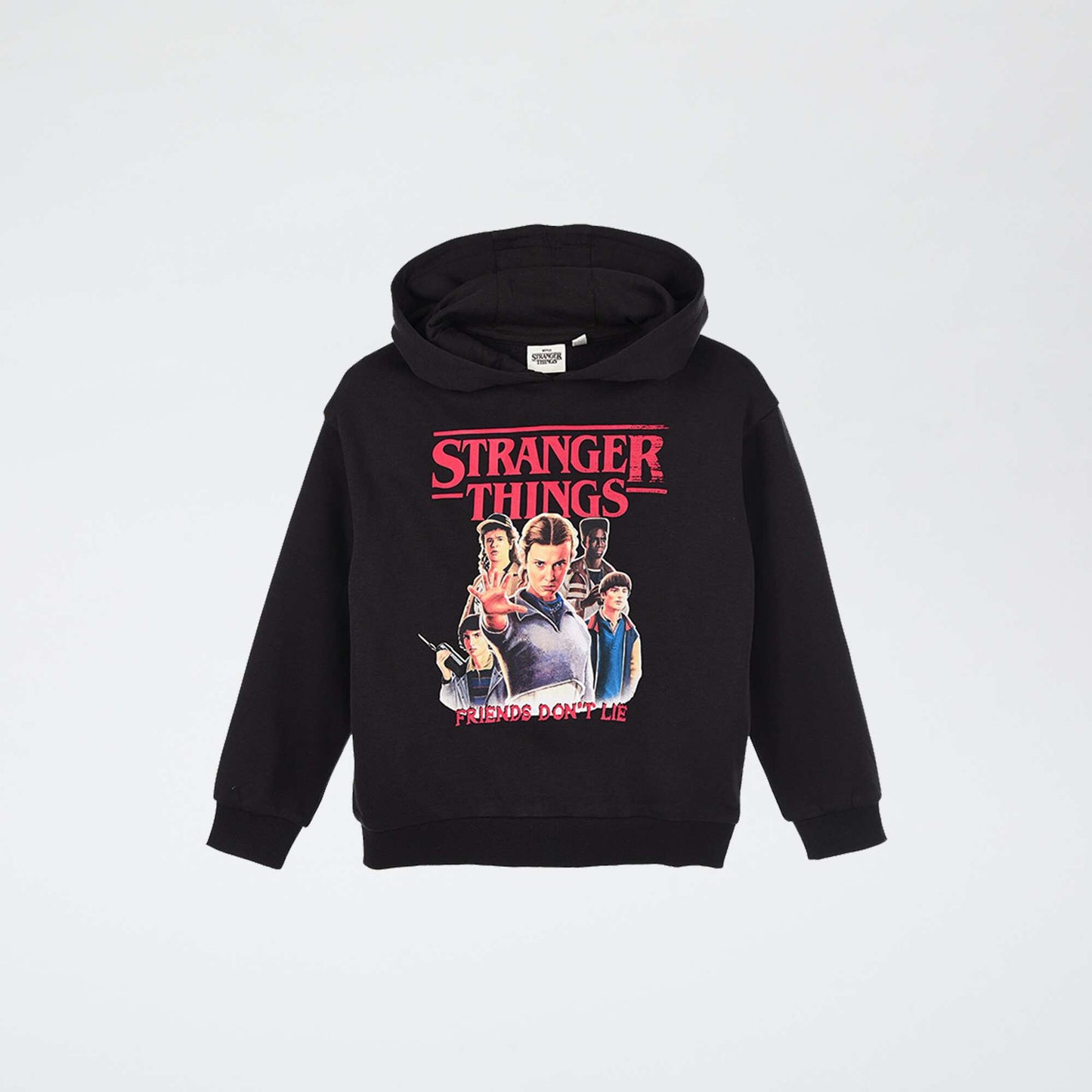 Sweat à capuche polaire 'Stranger things' NOIR