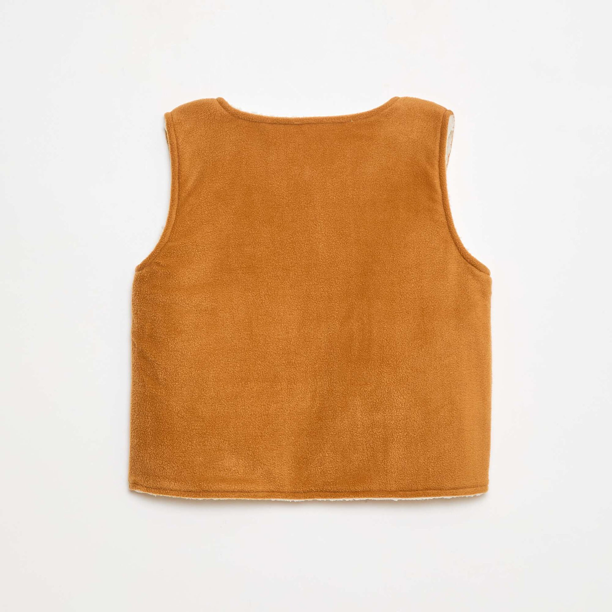 Sweat sans manches réversible MARRON
