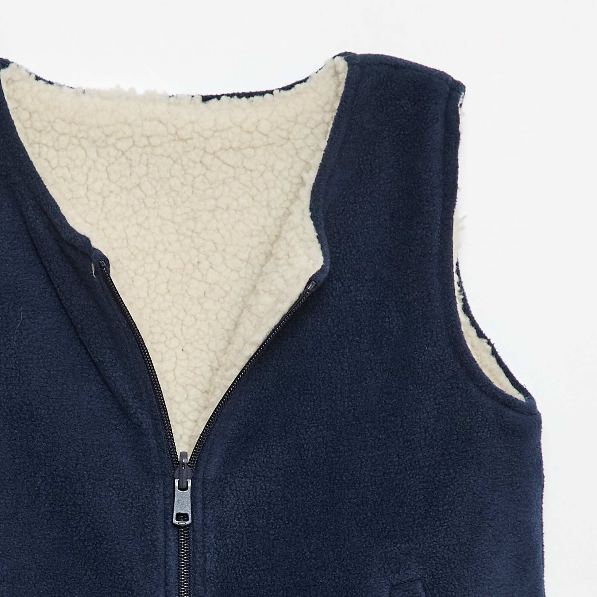 Sweat sans manches réversible BLEU