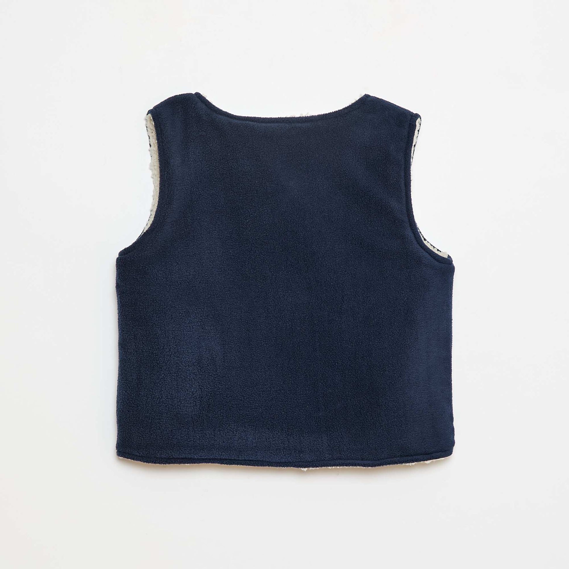 Sweat sans manches réversible BLEU