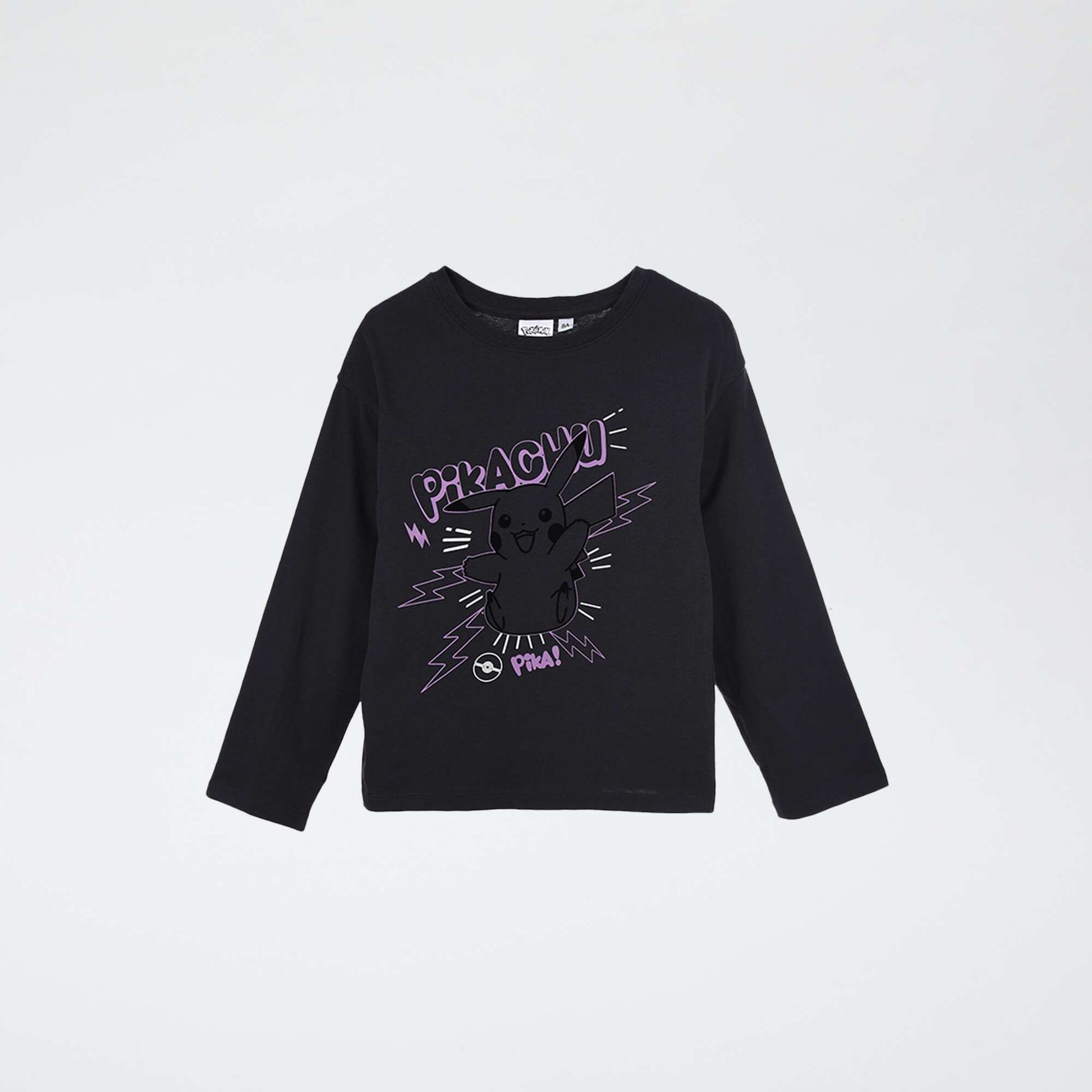 T-shirt imprimé 'Pikachu' NOIR
