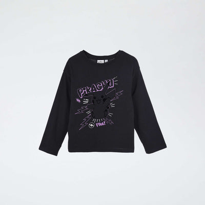 T-shirt imprimé 'Pikachu' NOIR