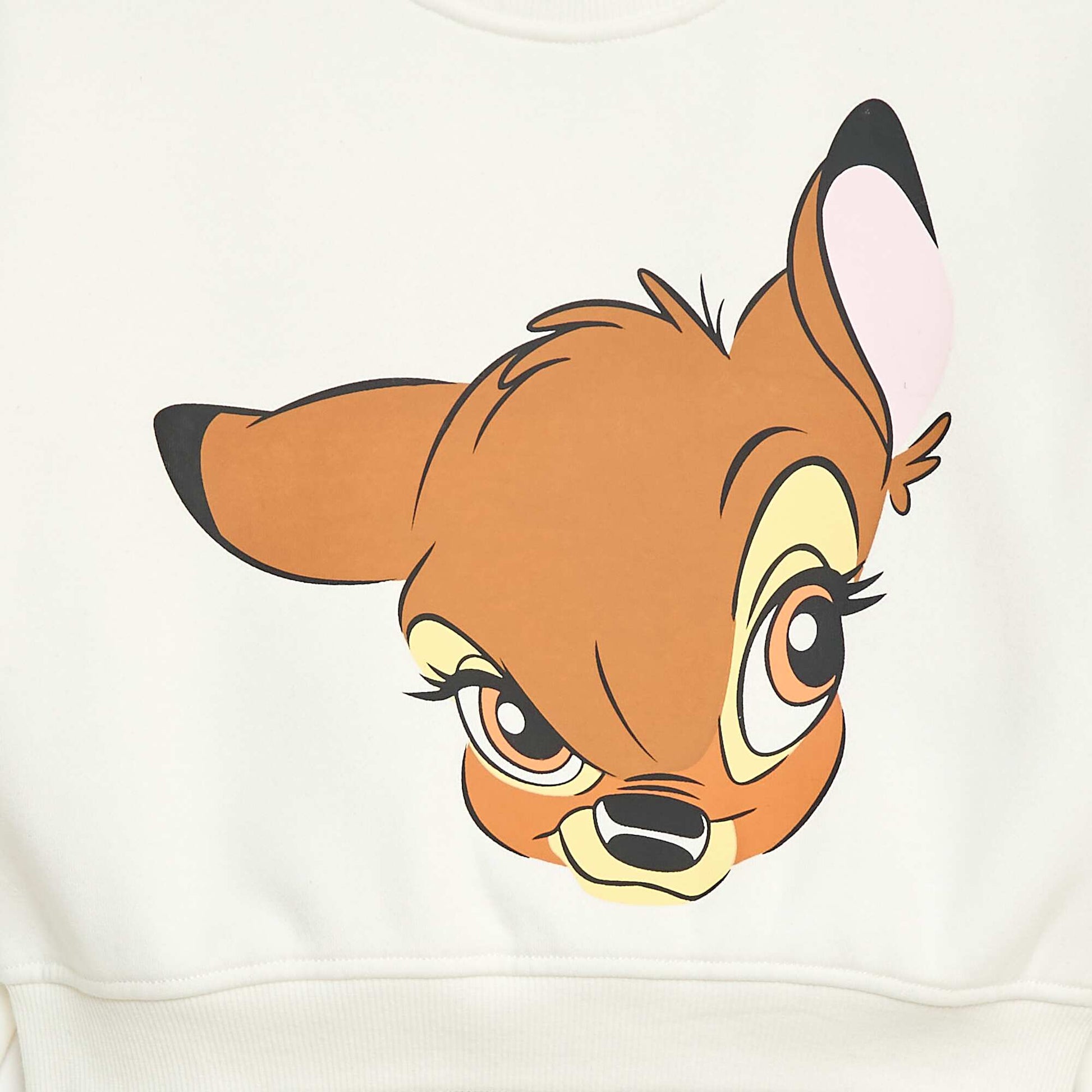 Pull uni 'Bambi' 'Disney' BLANC