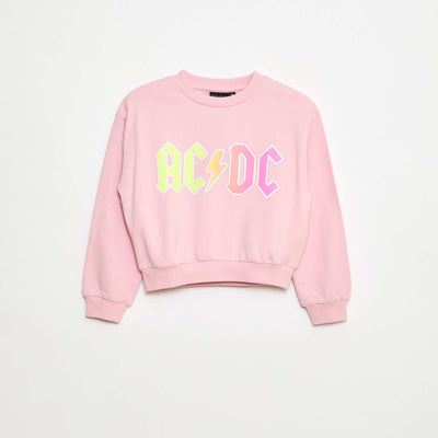 Sweat imprimé 'AC/DC' ROSE