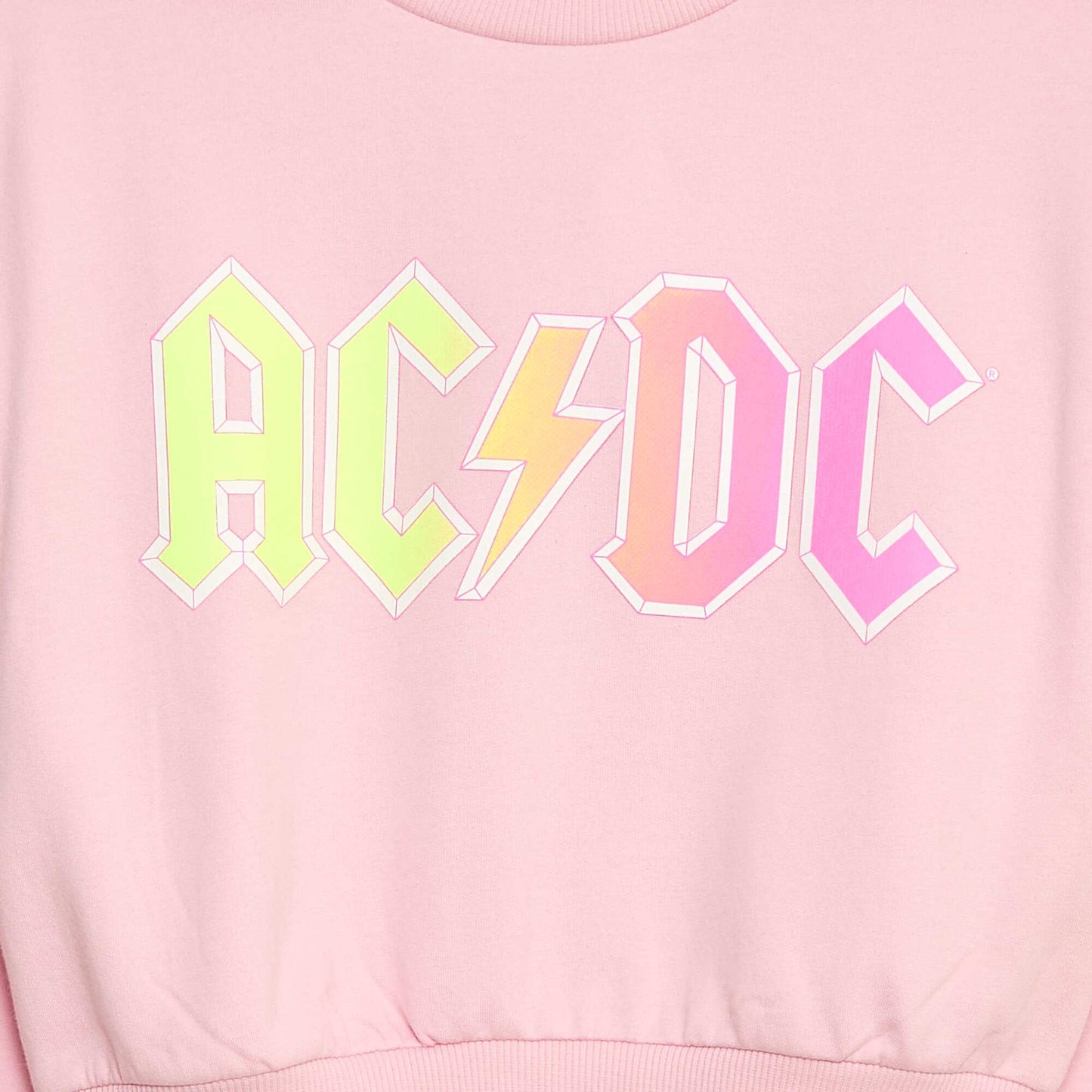 Sweat imprimé 'AC/DC' ROSE