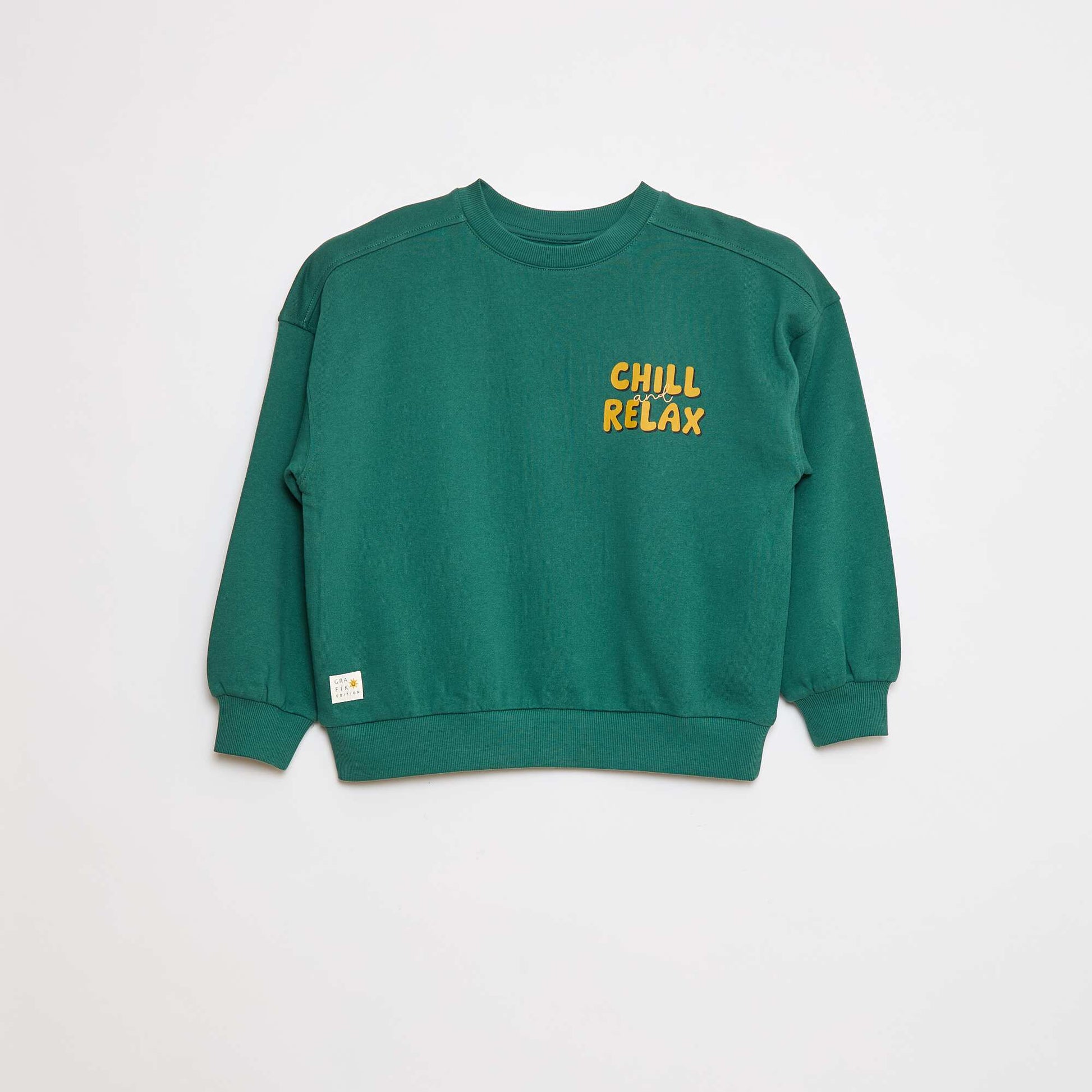 Sweat à col rond - Grafik Edition VERT