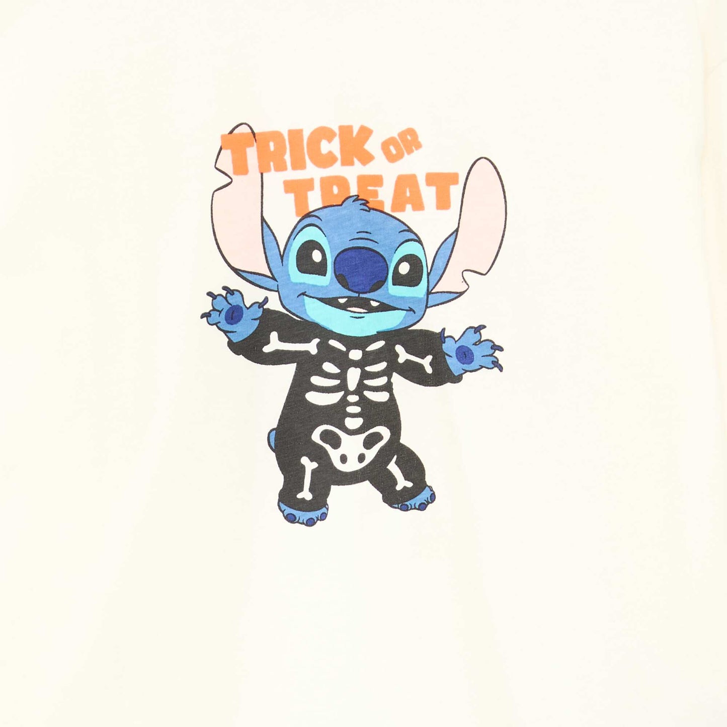 T-shirt jersey halloween 'Disney' 'Stitch' BLANC